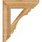 Ekena Millwork Olympic Slat Rough Sawn Bracket w/ Offset Brace, Western Red Cedar, 8"W x 28"D x 32"H BKT0806X28X32OLY06RWR - alternate 3